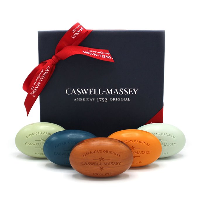 Caswell Massey Mens Classics 5 Piece Large Bar Soap Collection Pc Fallon