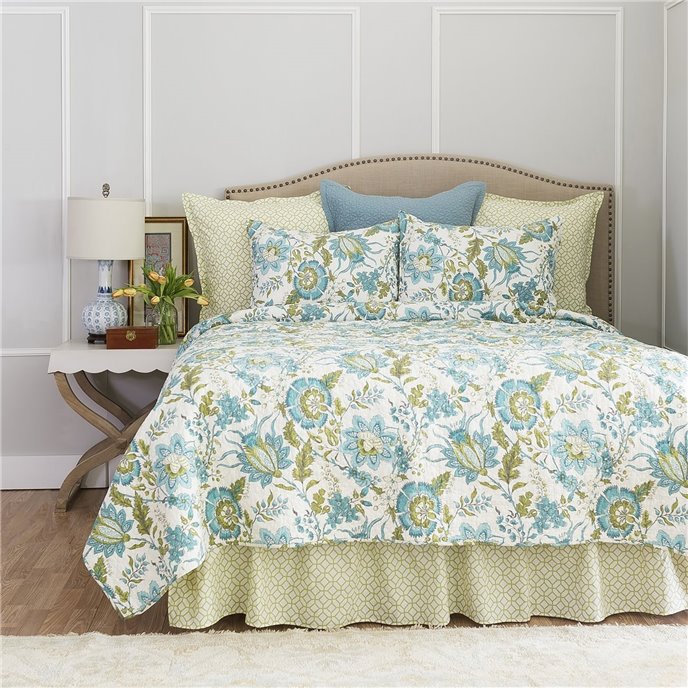 Adrienne Meadow King Quilt by C & F Enterprises