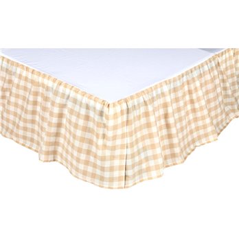 Annie Buffalo Tan Check Twin Bed Skirt 39x76x16