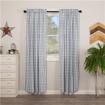 Sawyer Mill Blue Plaid Panel Set of 2 84x40