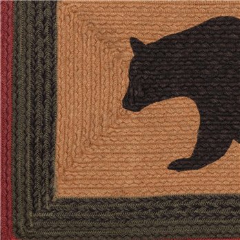 Wyatt Stenciled Bear Jute Rug Rect 20x30