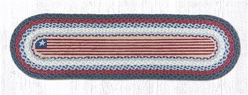 Flag Oval Braided Runner 13"x48"