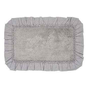 Burlap Dove Grey Bathmat 20x30