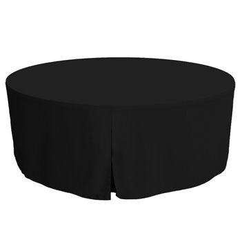 Tablevogue 72-Inch Black Round Table Cover