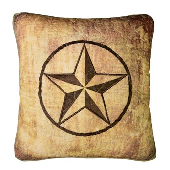 Wood Patch Star Decorative Pillow