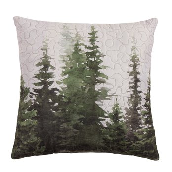 Bear Panels Square Pillow - Tree