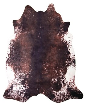 Small Faux Cowhide Tri-color Rug