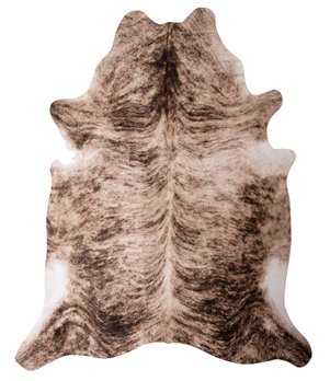 Small Faux Cowhide Medium Brindle Rug