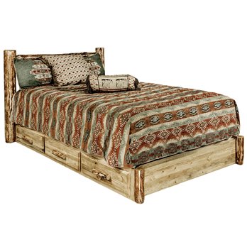 Glacier King Platform Bed w/ Storage