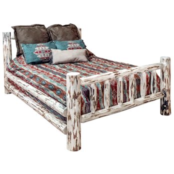 Montana Twin Bed - Clear Lacquer Finish