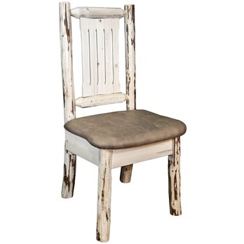 Montana Side Chair - Ready to Finish w/ Upholstered Seat - Buckskin Pattern