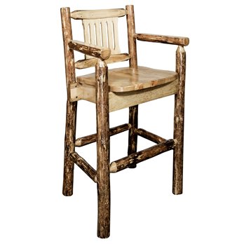 Glacier Counter Height Captain's Barstool