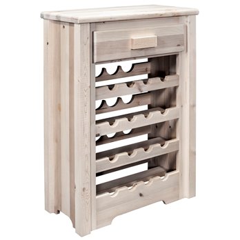 Homestead Wine Cabinet - Clear Lacquer Finish