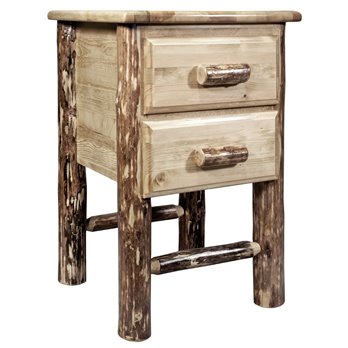 Glacier Nightstand w/ 2 Drawers