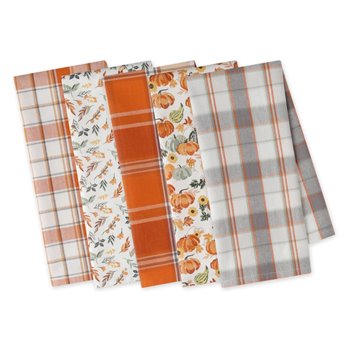 Autumn Afternoon Dishtowels Set of 5 Assorted