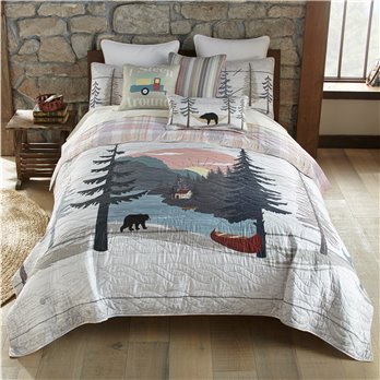 Lake Retreat 3 Piece Queen Quilt Set