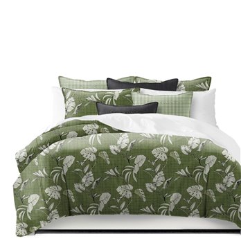 Tropez Green California King Coverlet & 2 Shams Set