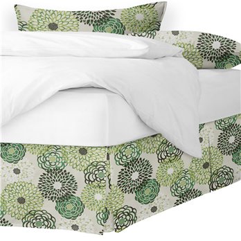 Gardenstow Green King Bed Skirt 15" drop