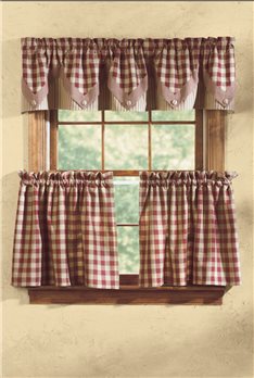 York Point Valance 72X15-Wine