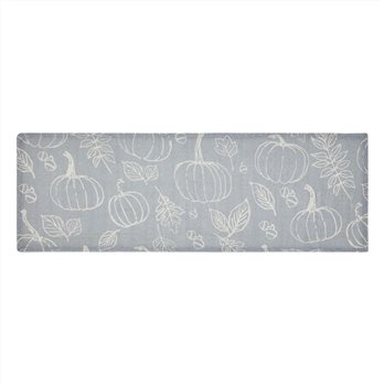 Silhouette Pumpkin Grey Runner 12x36