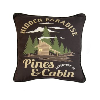 Cedar Lodge Hidden Paradise Decorative Pillow