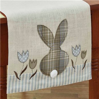 Bunny /Tulip Aplq Table Runner 14X42