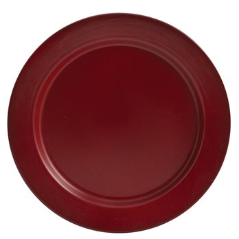 Linville Enamel Dinner Plate Red