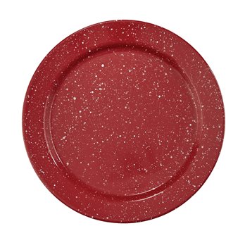 Granite Enamelware Dinner Plate Red