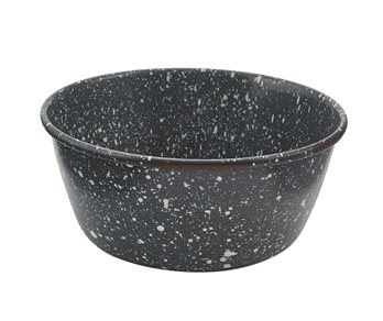 Granite Enamelware Soup Bowl Gray