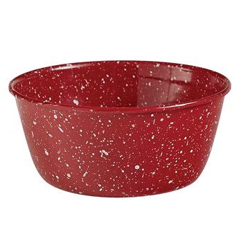 Granite Enamelware Bowl Red