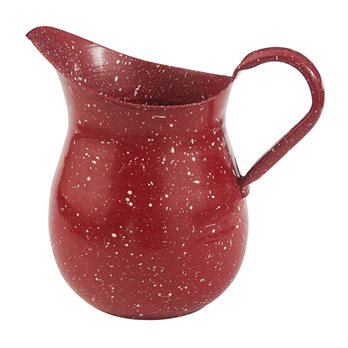 Granite Enamelware Pitcher - Red