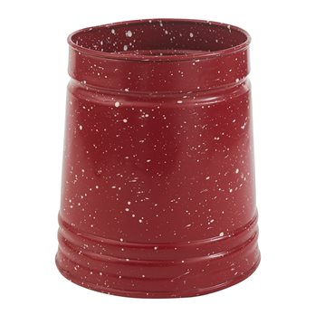 Granite Enamelware Utensil Crock - Red