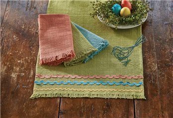 Crawfrd Ric Rac Table Runner 16X60 Aloe