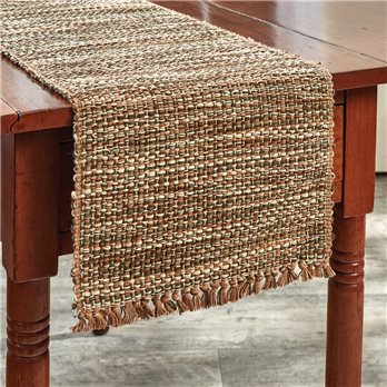 Tweed Table Runner 13X36 Ginger