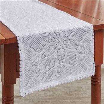 Kadia Crochet Lace Table Runner 13X36