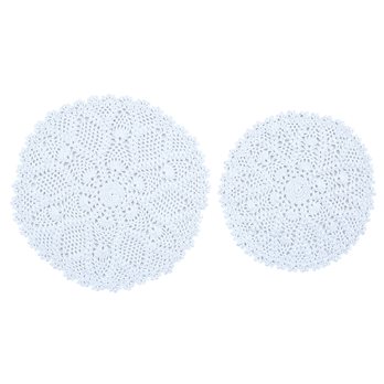 Kadia Crochet Lace Accent Mats Set Of 2