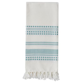 Kyla Woven Towel - Aqua