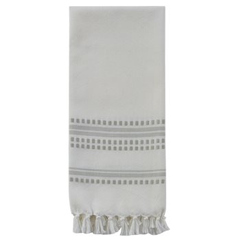 Kyla Woven Towel - Pebble