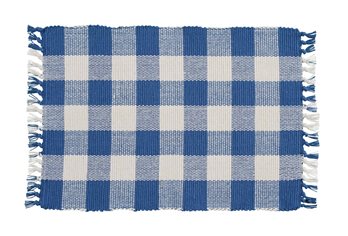 Wicklow Check China Blue Placemat Yarn