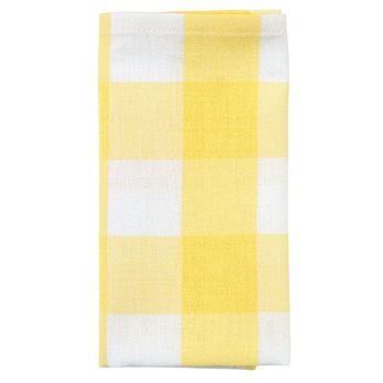 Wicklow Check Napkin Yellow