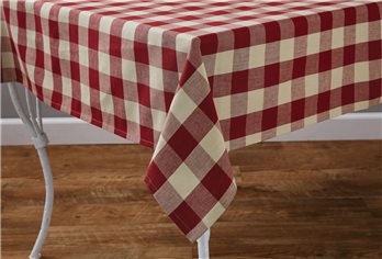 Wicklow Check Tablecloth 54X54 Garnet