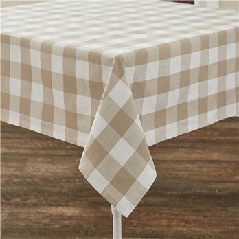 Wicklow Check Tablecloth 54X54 Natural