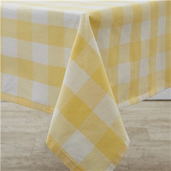 Wicklow Check Tablecloth 54X54 Yellow