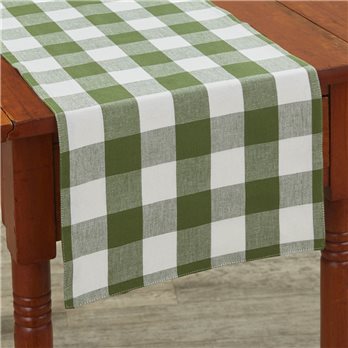 Wicklow Check Backed Table Runner 13X36 - Sage