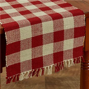 Wicklow Table Runner -Yarn 13X36 Garnet