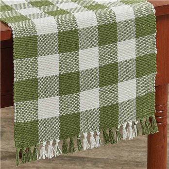 Wicklow Check Table Runner 13X54 Sage