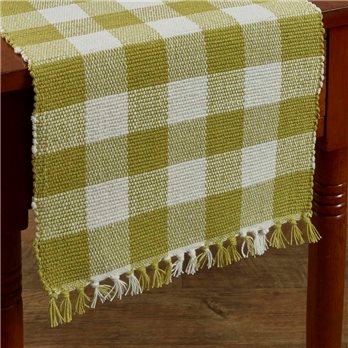 Wicklow Table Runner -Yarn 13X54 Aloe