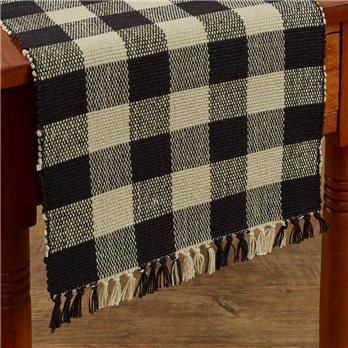 Wicklow Table Runner -Yarn 13X54 Black