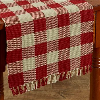 Wicklow Table Runner -Yarn 13X54 Garnet