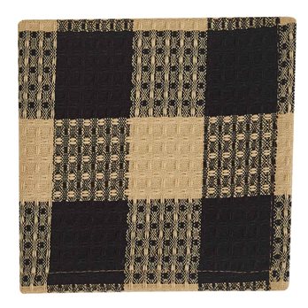 Wicklow Check Dishcloth - Black